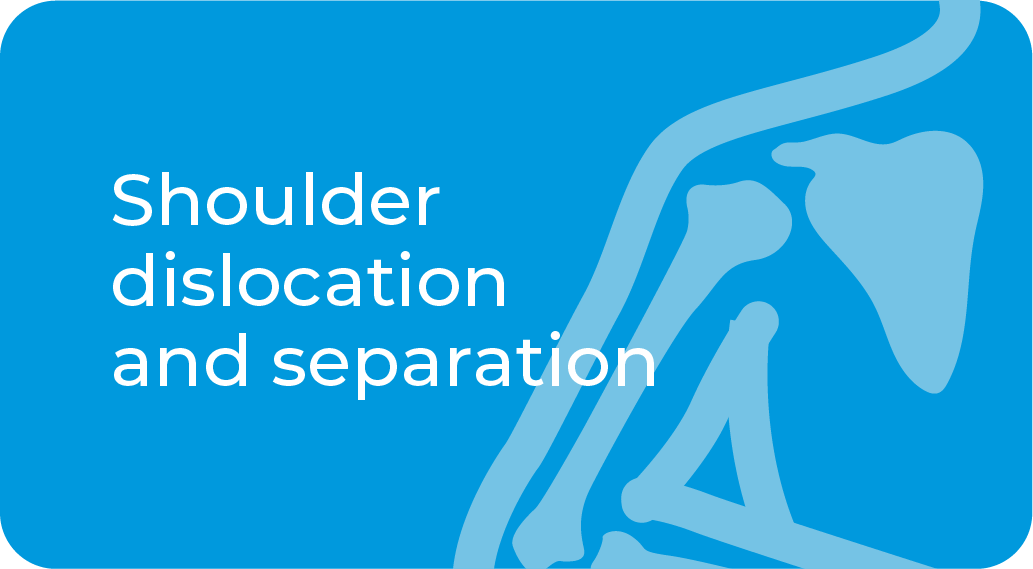 Shoulder dislocation and separation