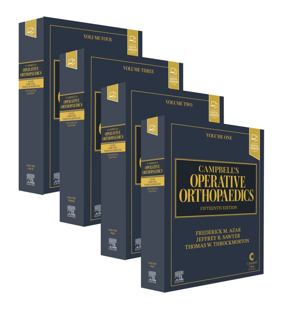 The 4 volumes of Campbell's Operative Orthopaedics